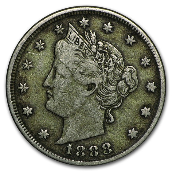 1888 Liberty Head V Nickel VF 1888 Liberty Head V Nickel VF