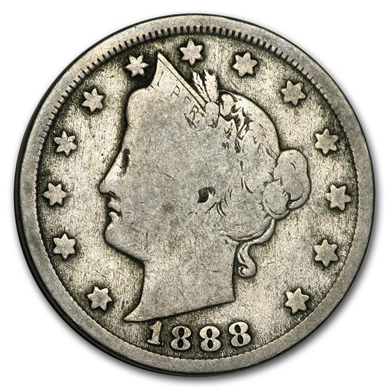 1888 Liberty Head V Nickel VG 1888 Liberty Head V Nickel VG