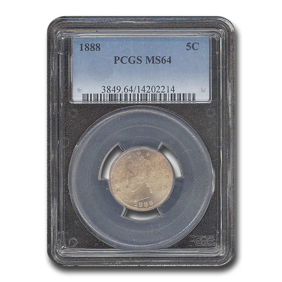 1888 Liberty Nickel MS-64 PCGS