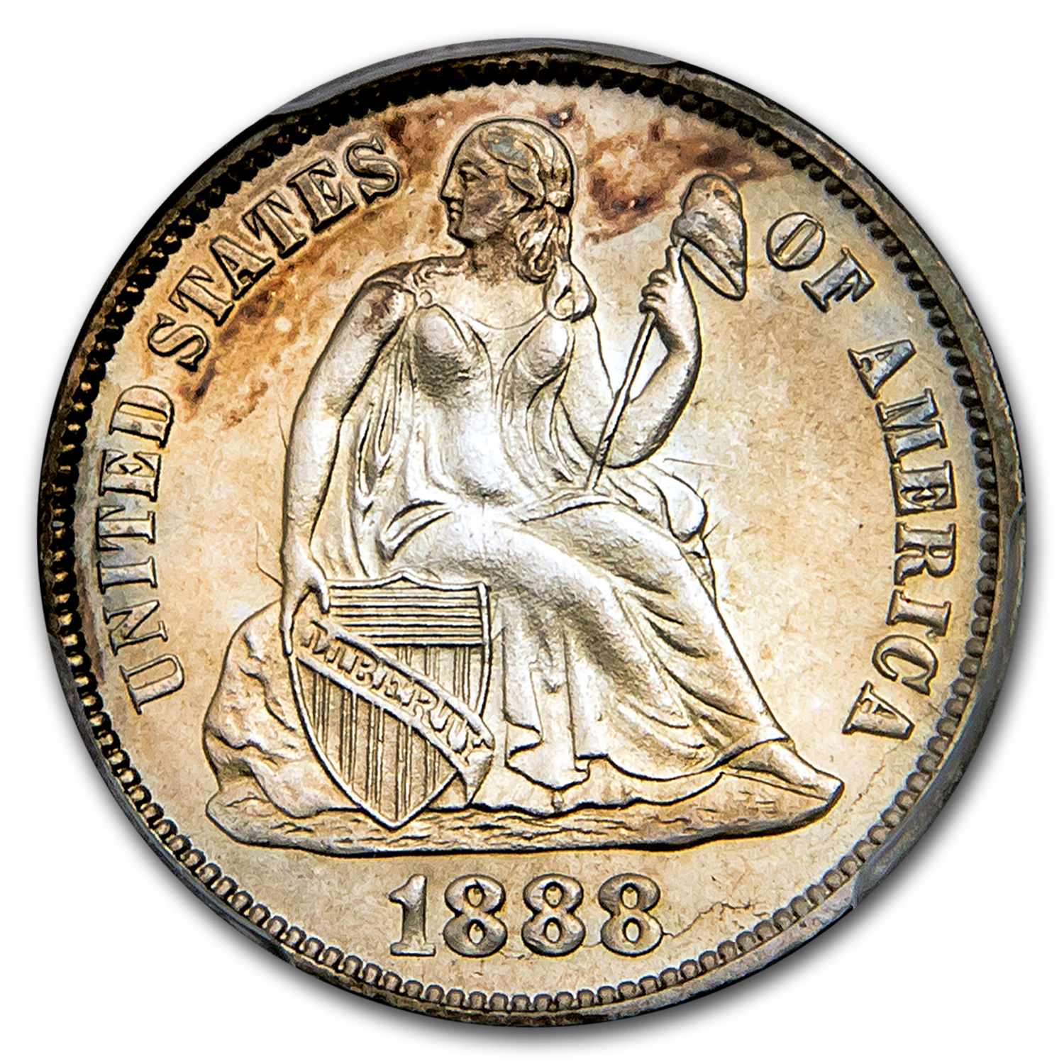 1888 (None) Phil Seated Liberty Dime Value - APMEX