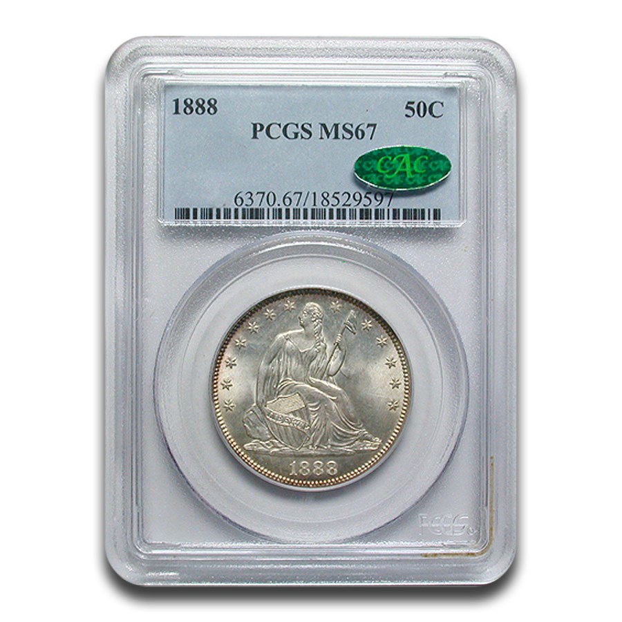 1888 Liberty Seated Half Dollar MS-67 PCGS CAC