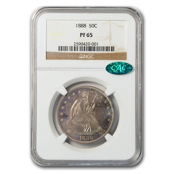 1888 Liberty Seated Half Dollar PF-66+ NGC 1888 Liberty Seated Half Dollar PF-66+ NGC