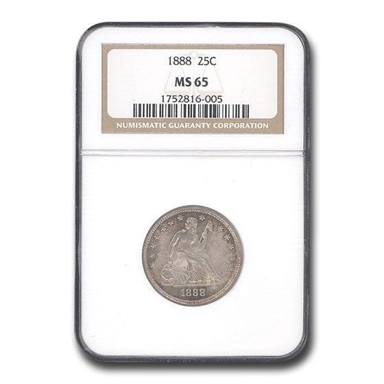 1888 Liberty Seated Quarter MS-65 NGC 1888 Liberty Seated Quarter MS-65 NGC