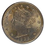 1888 Liberty V Nickel MS-65 PCGS