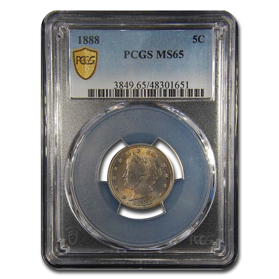 1888 Liberty V Nickel MS-65 PCGS