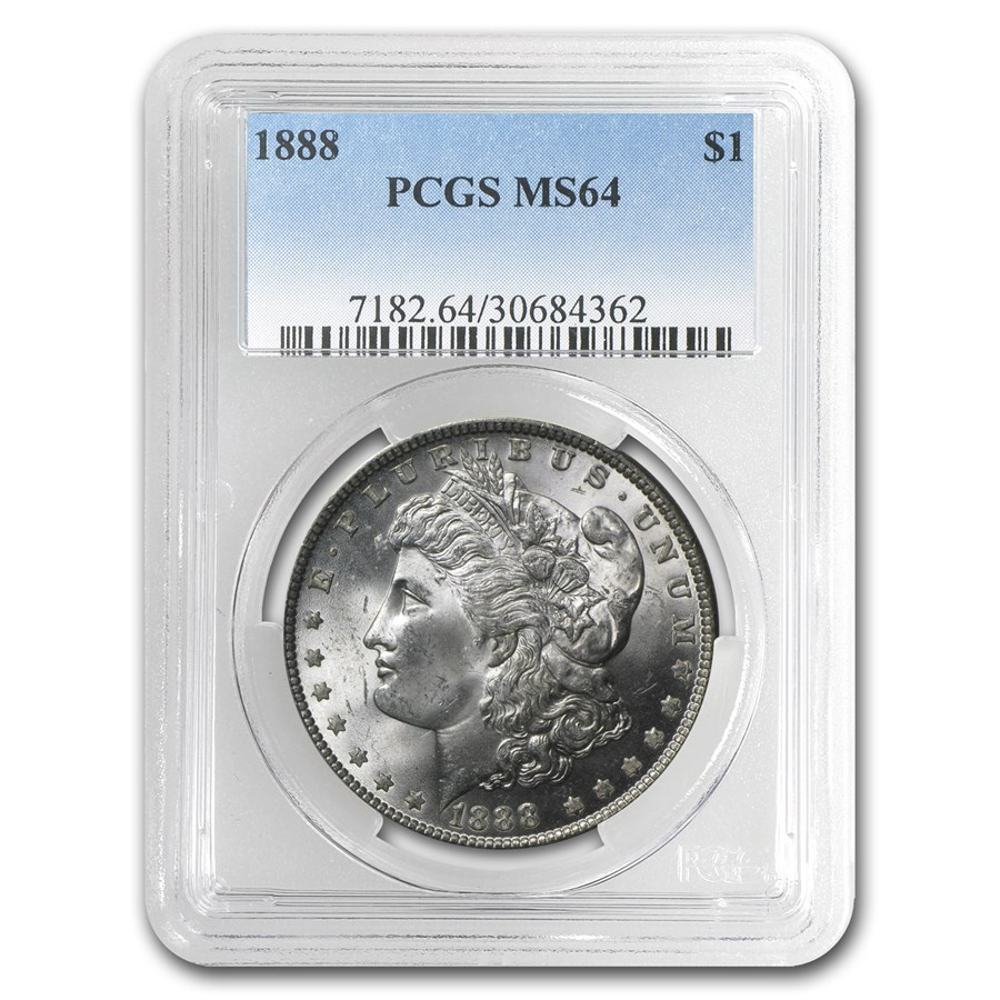 1888 Morgan Dollar Mint State-64 PCGS