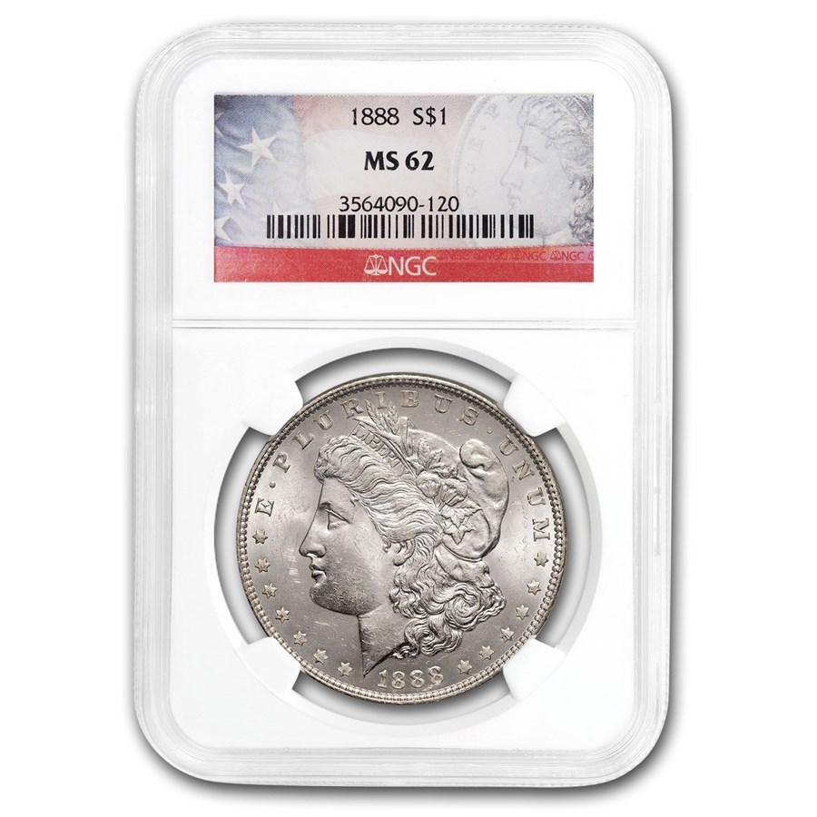 1888 Morgan Dollar MS-62 NGC