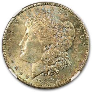 1888 Morgan Dollar MS-63 NGC (Obverse Toning) 1888 Morgan Dollar MS-63 NGC (Obverse Toning)