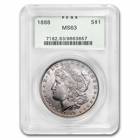 1888 Morgan Dollar MS-63 PCGS (Old Green Label) 1888 Morgan Dollar MS-63 PCGS (Old Green Label)
