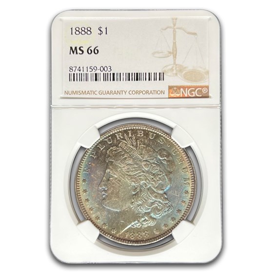 1888 Morgan Dollar MS-66 NGC (Toned)