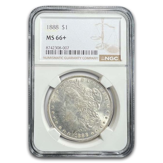 1888 Morgan Dollar MS-66+ NGC
