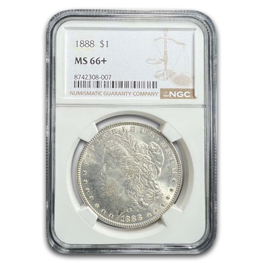 1888 Morgan Dollar MS-66+ NGC