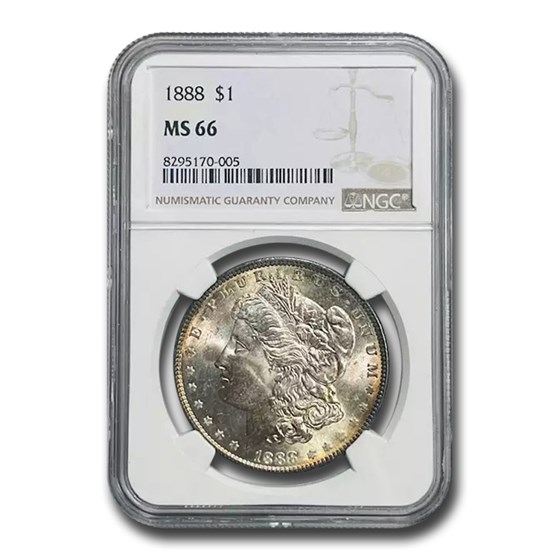 1888 Morgan Dollar MS-66 NGC 1888 Morgan Dollar MS-66 NGC