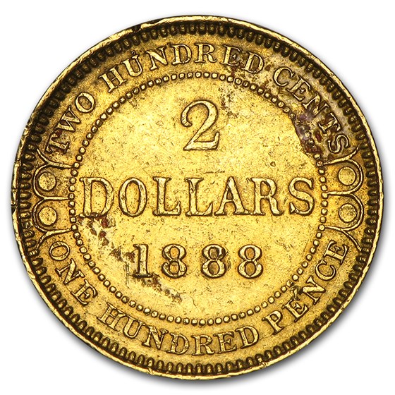 Buy 1888 Newfoundland Gold 2.00 XF Details (Victoria) APMEX