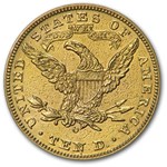 1888-O $10 Liberty Gold Eagle AU Details (Cleaned)