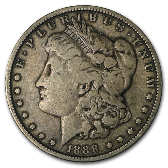 1888-O Morgan Dollar Fine (VAM-4, Hot Lips, Doubled Die, Top-100)