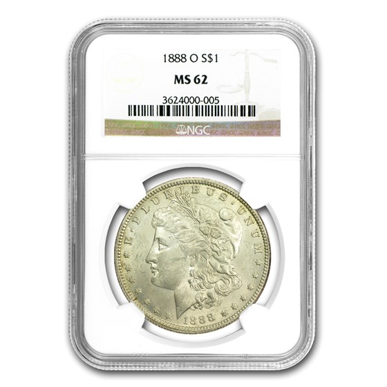 1888-O Morgan Dollar MS-62 NGC (VAM-1B, Early Scarface Die State) 1888-O Morgan Dollar MS-62 NGC (VAM-1B, Early Scarface Die State)