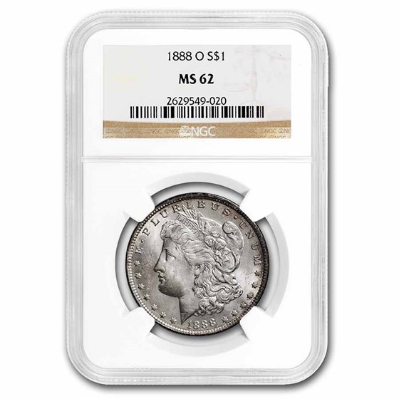 1888-O Morgan Dollar MS-62 NGC