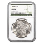 1888-O Morgan Dollar MS-64 NGC (Green Label)