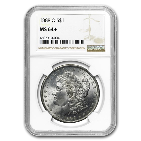 1888-O Morgan Dollar MS-64+ NGC 1888-O Morgan Dollar MS-64+ NGC