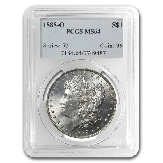1888-O Morgan Dollar MS-64 PCGS 1888-O Morgan Dollar MS-64 PCGS