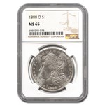 1888-O Morgan Dollar MS-65 NGC