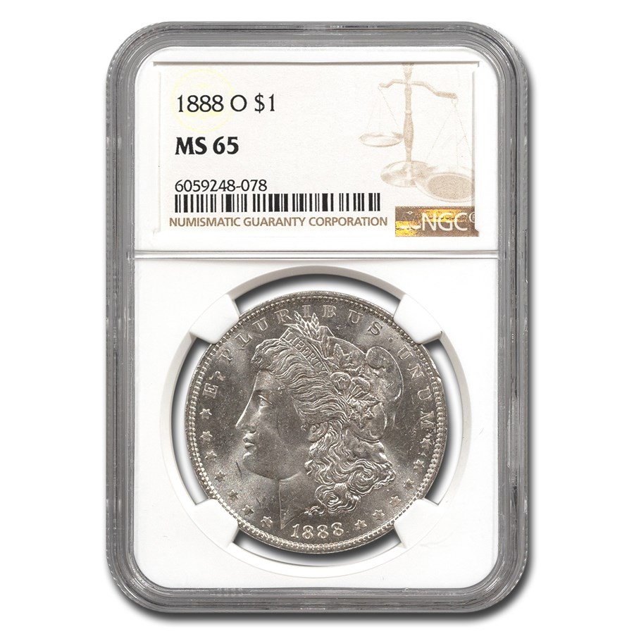1888-O Morgan Dollar MS-65 NGC