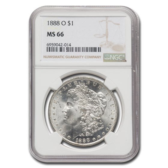 1888-O Morgan Dollar MS-66 NGC