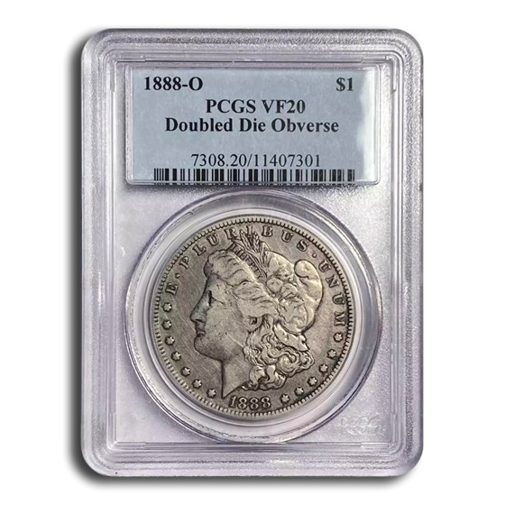 1888-O Morgan Dollar VF-20 PCGS (Doubled Die Obverse) 1888-O Morgan Dollar VF-20 PCGS (Doubled Die Obverse)