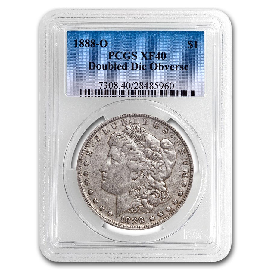 1888-O XF-40 PCGS (VAM-4, Hot Lips, Doubled Die, Top-100)