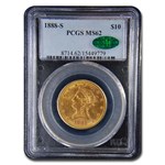1888-S $10 Liberty Gold Eagle MS-62 PCGS CAC