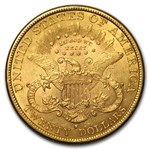 1888-S $20 Liberty Gold Double Eagle AU