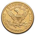 1888-S $5 Liberty Gold Half Eagle AU
