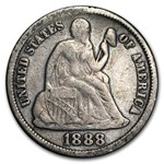 1888-S Liberty Seated Dime Fine