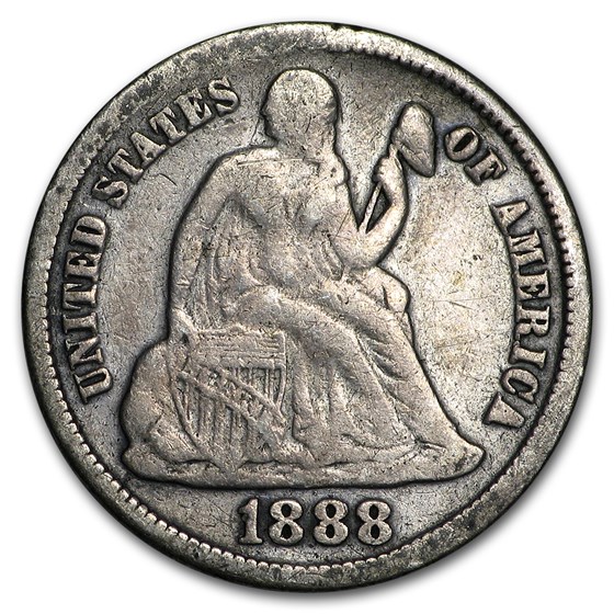 1888-S Liberty Seated Dime Fine