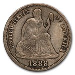 1888-S Liberty Seated Dime VF