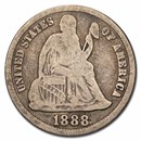 1888-S Liberty Seated Dime VG