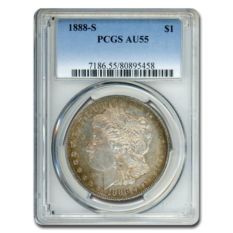 1888-S Morgan Dollar AU-55 PCGS