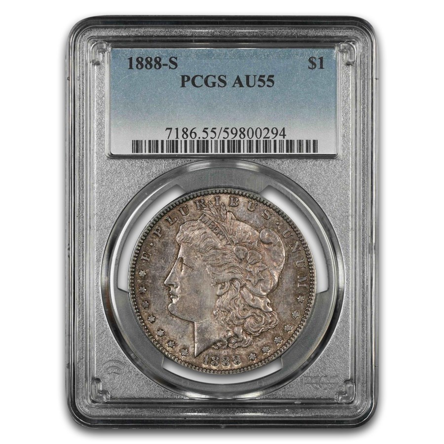 1888-S Morgan Dollar AU-55 PCGS