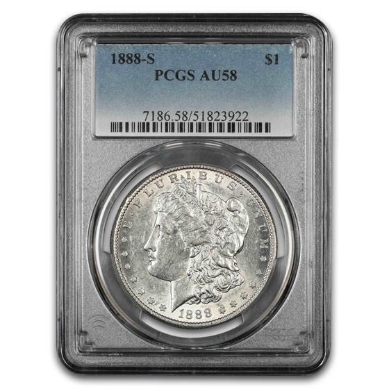 1888-S Morgan Dollar AU-58 PCGS