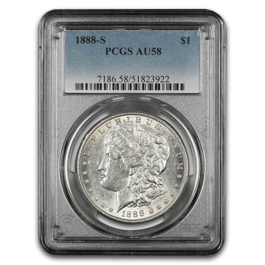 1888-S Morgan Dollar AU-58 PCGS