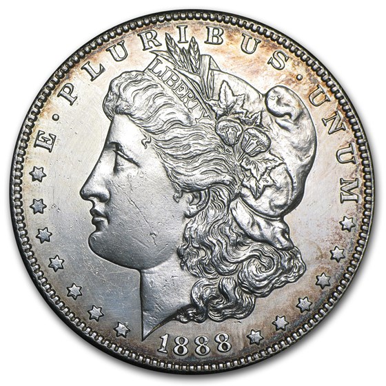 1888-S Morgan Dollar AU Details (Cleaned)