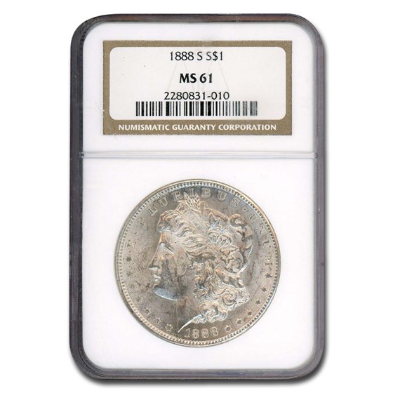 1888-S Morgan Dollar MS-61 NGC 1888-S Morgan Dollar MS-61 NGC