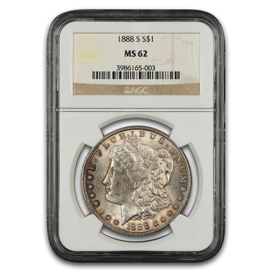 1888-S Morgan Dollar MS-62 NGC