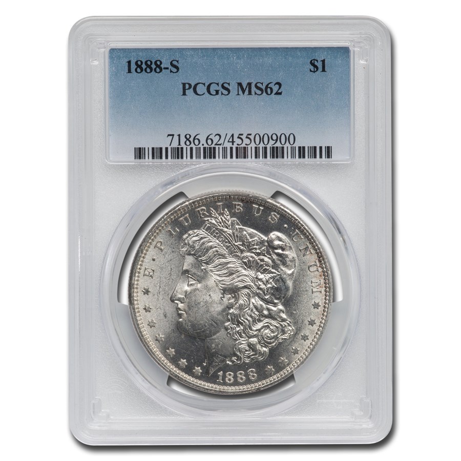 1888-S Morgan Dollar MS-62 PCGS