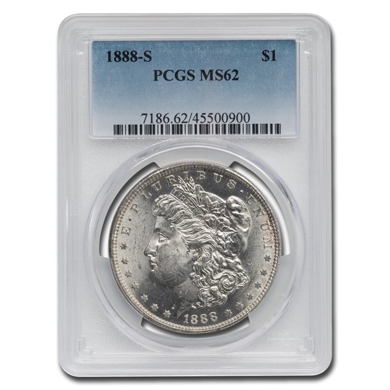 1888-S Morgan Dollar MS-62 PCGS 1888-S Morgan Dollar MS-62 PCGS