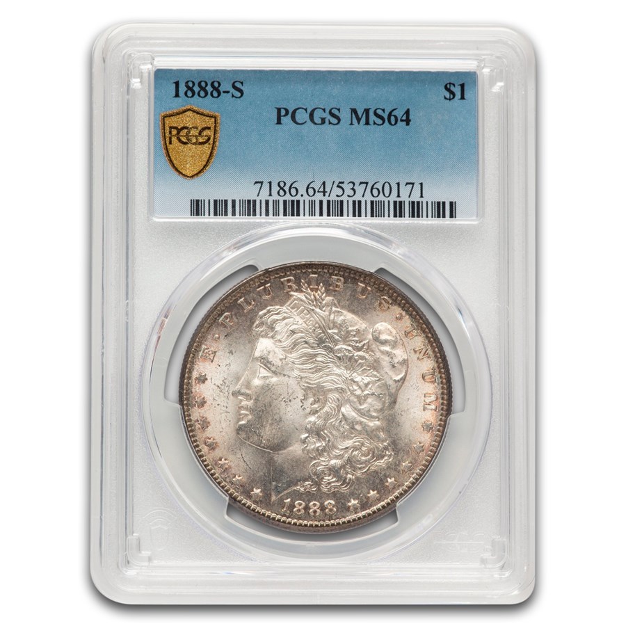 1888-S Morgan Dollar MS-64 PCGS