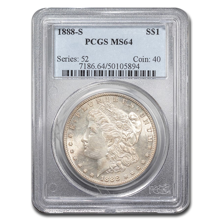1888-S Morgan Dollar MS-64 PCGS