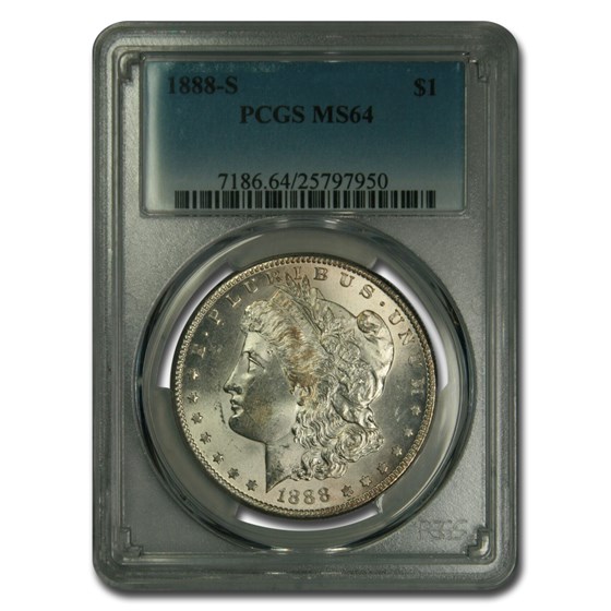 1888-S Morgan Dollar MS-64 PCGS