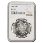 1888-S Morgan Dollar MS-65 NGC